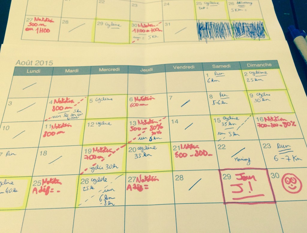 Programme entraînement triathlon