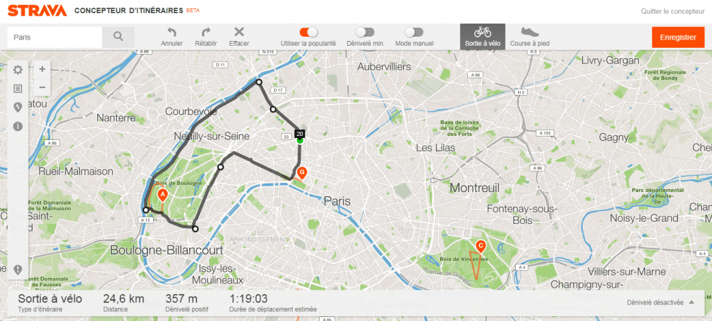 Strava fonctionnalités