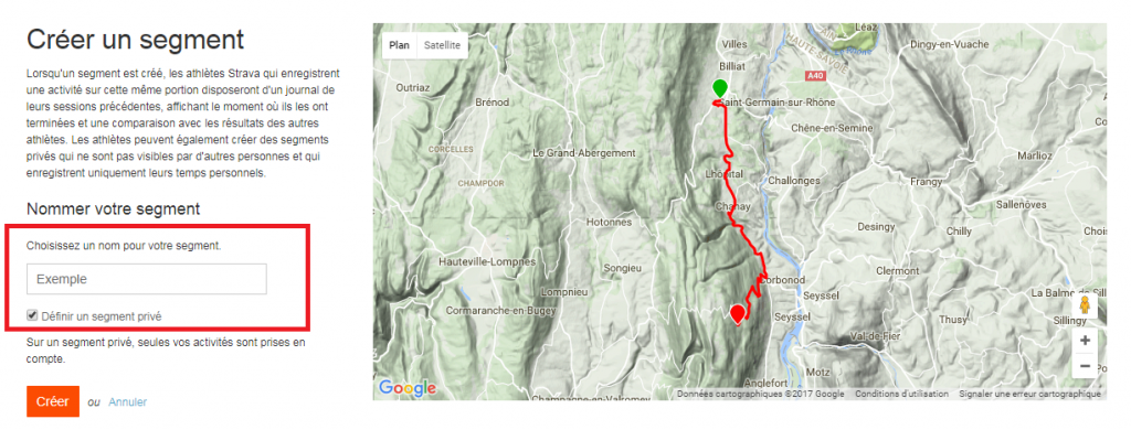 fonctionnalités Strava