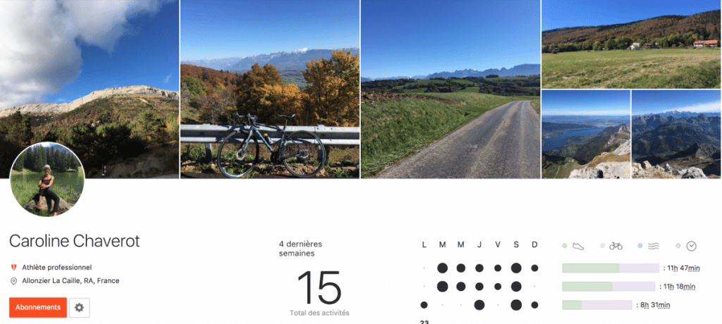 Caroline Chaverot Strava